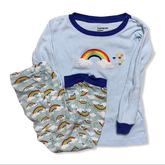 Leveret rainbow pajamas Clearance